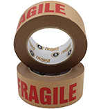 Trojan Branded Fragile Printed Paper Tape