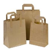 Paper Tape Handle Carrier Bags