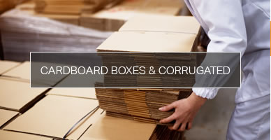 Cardboard boxes and corrugated