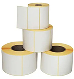White Adhesive Labels