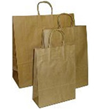 Kraft paper twist handle bags