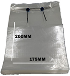 Wicketed Poly Bag 175 x 200mm