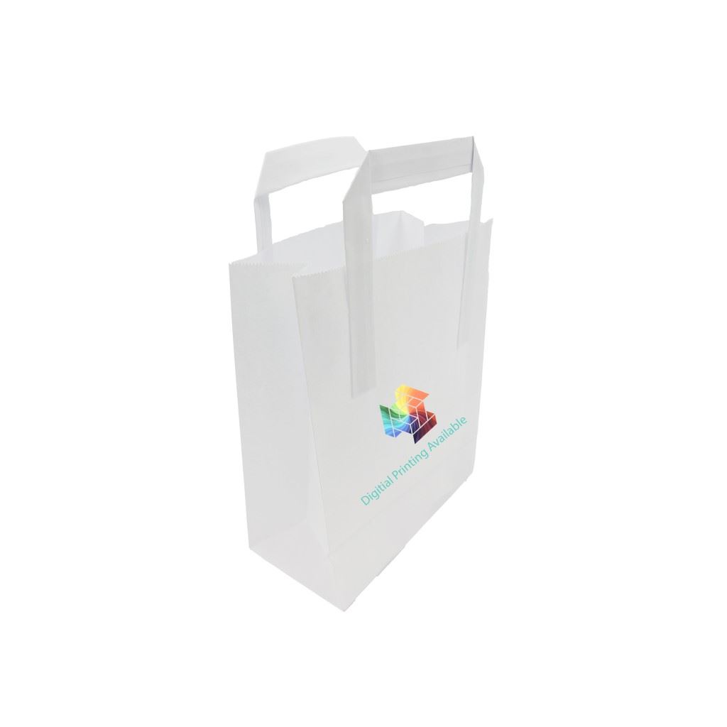 Custom Printed Paper Tape Handle Bags