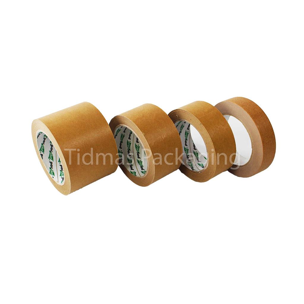 Self Adhesive White Paper Parcel Tape (24mm) - MADE IN UK