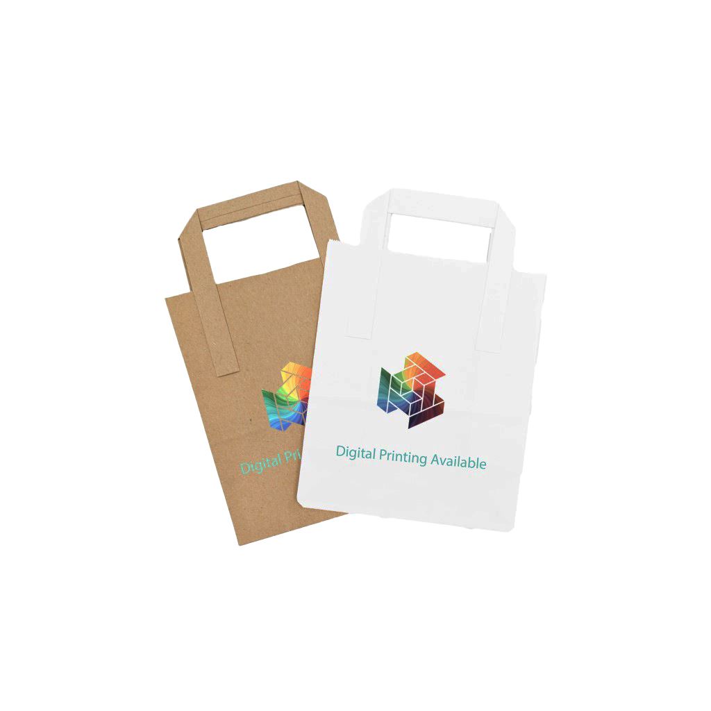 Custom Printed Paper Tape Handle Bags