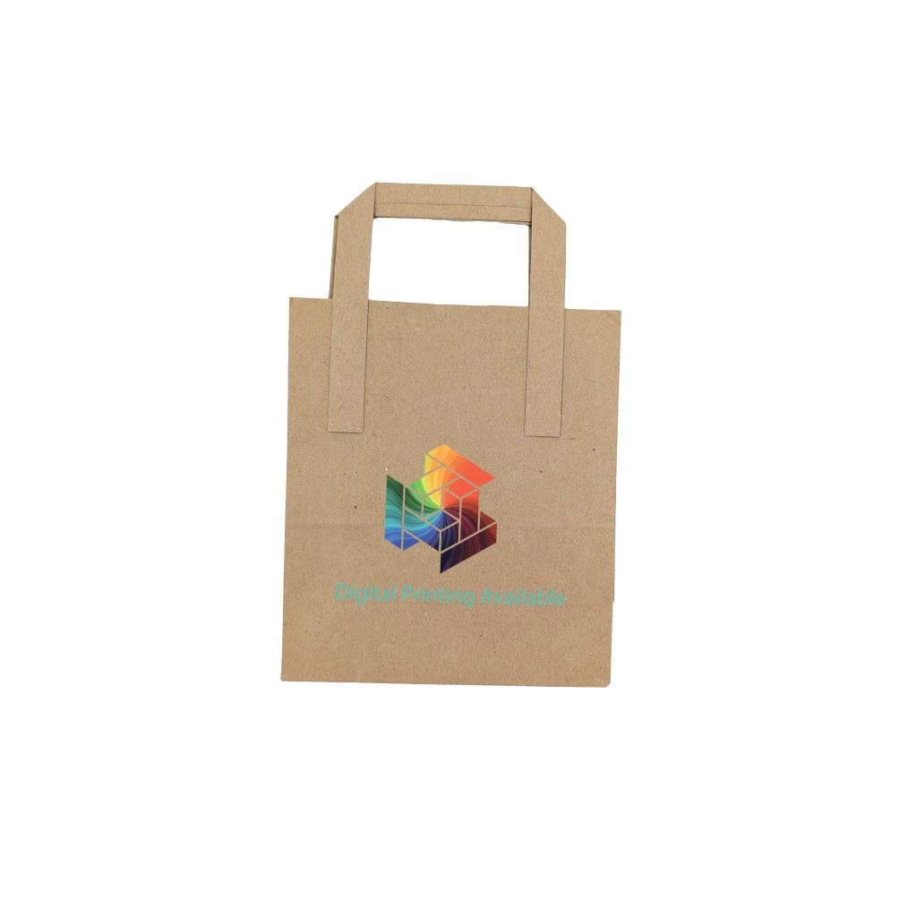 Custom Printed Paper Tape Handle Bags